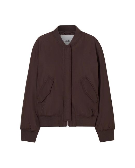 Bomber Jackets Closed de color Brown