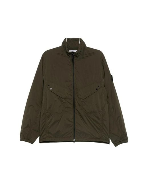 Stone Island Green Light Jackets for men
