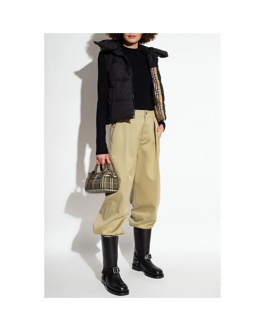 Burberry Green Straight Trousers