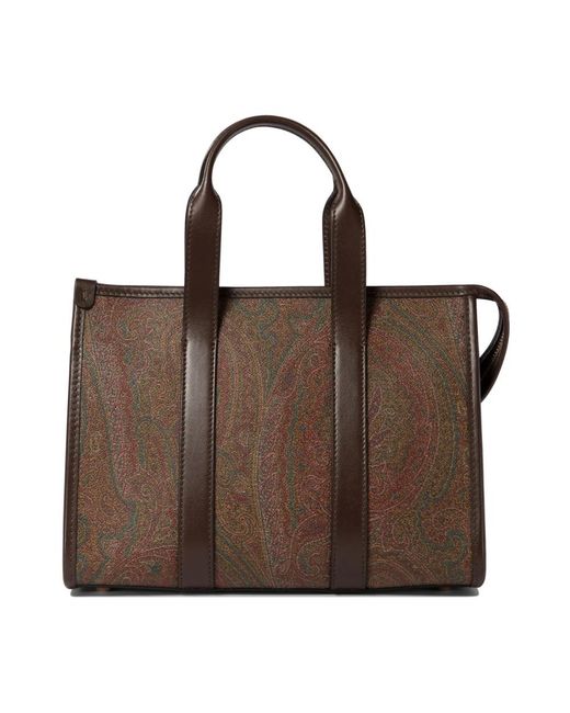 Etro Brown Shopping Bags
