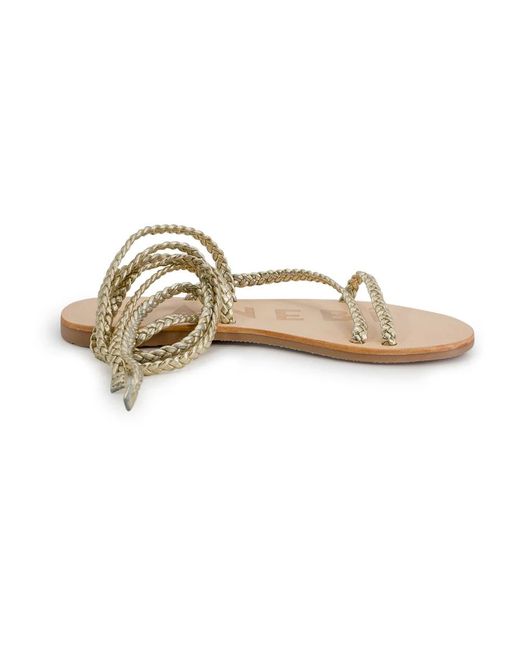 Manebí Metallic Flat Sandals