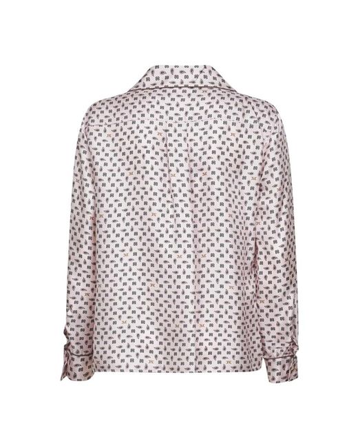 Max Mara Overhemden ,Roze ,Leer Mxmdisco Shirt in het Pink