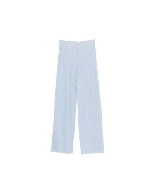 Fabiana Filippi Blue Wide Trousers