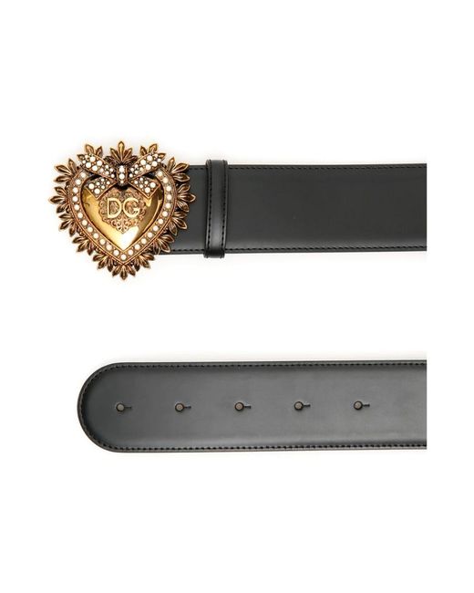 Dolce & Gabbana Black Belts