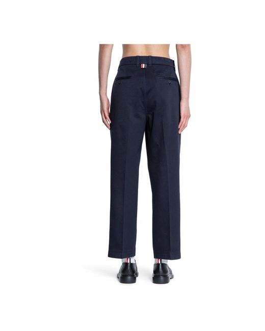 Thom Browne Blue Suit Trousers for men