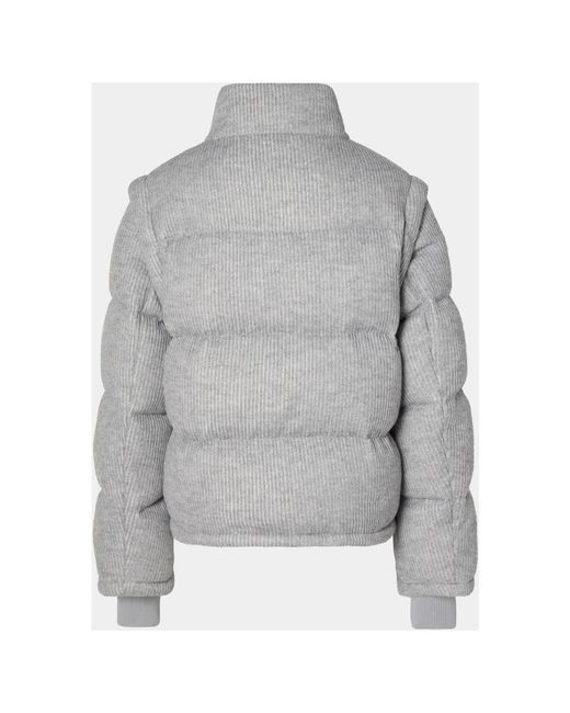 CLOEYS Jassen ,Grijs ,Polyester Gebreid Pufferjack Vest Grijs in het Gray