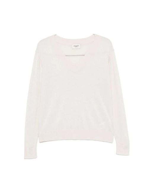 Weekend by Maxmara White V-Neck Knitwear