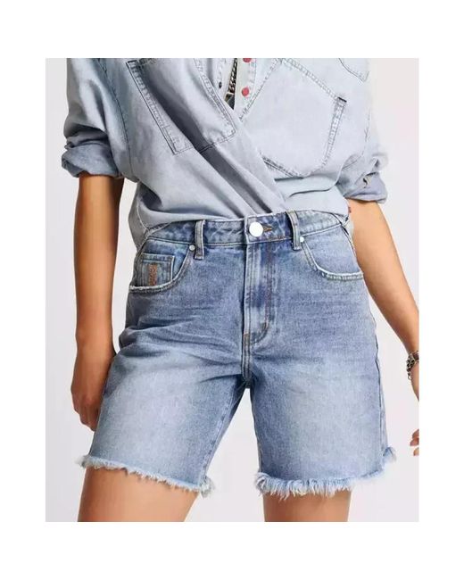 Denim Shorts One Teaspoon de color Blue