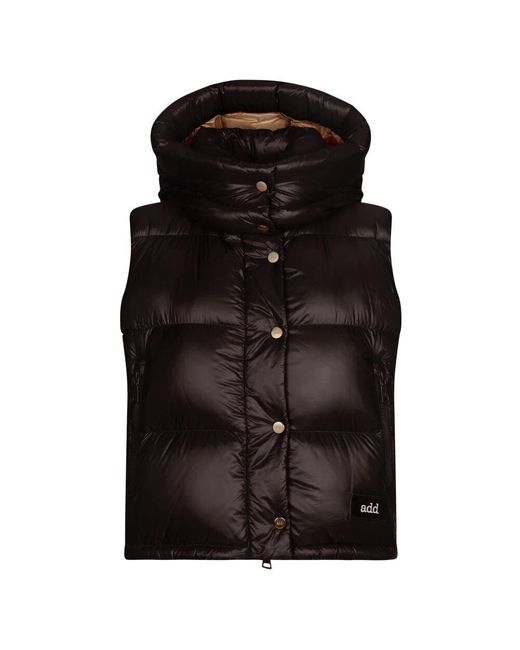 Add Black Daunenweste aus glänzendem nylon