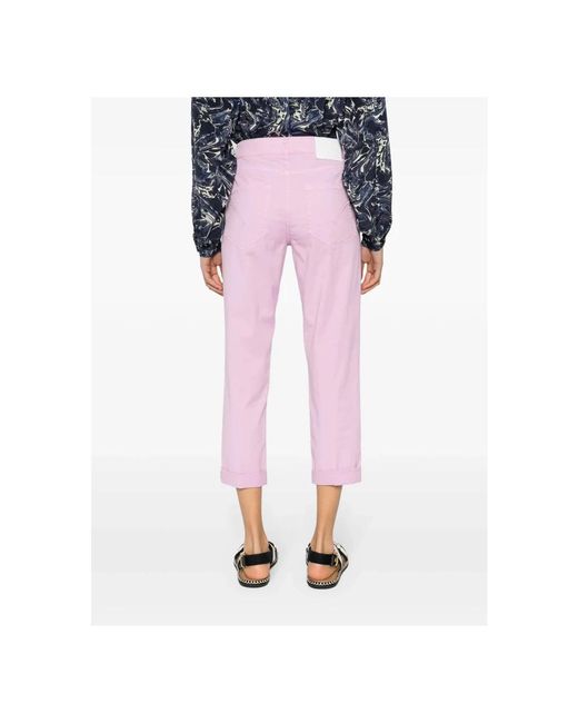 Dondup Pink Cropped Trousers