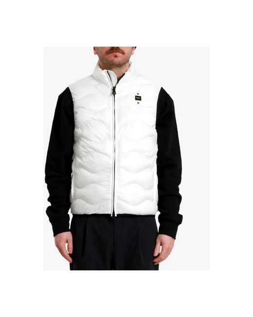 Blauer White Vests for men