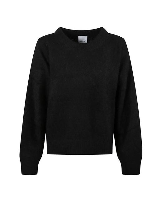 Allude Black Cashmere Knitwear