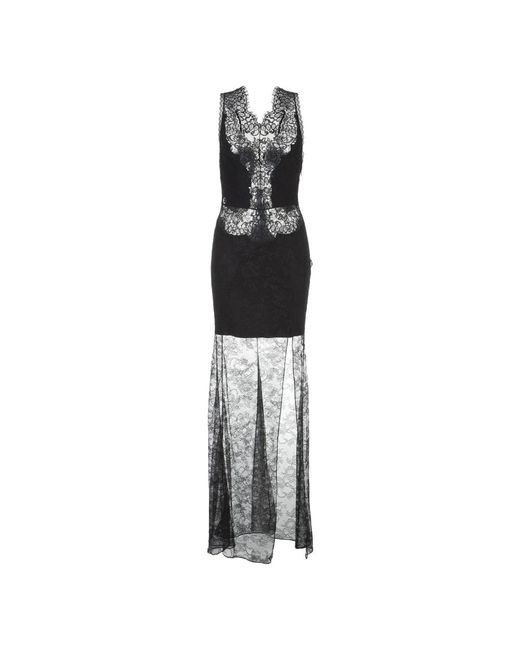 Philipp Plein Daffodil Avondjurk in het Black