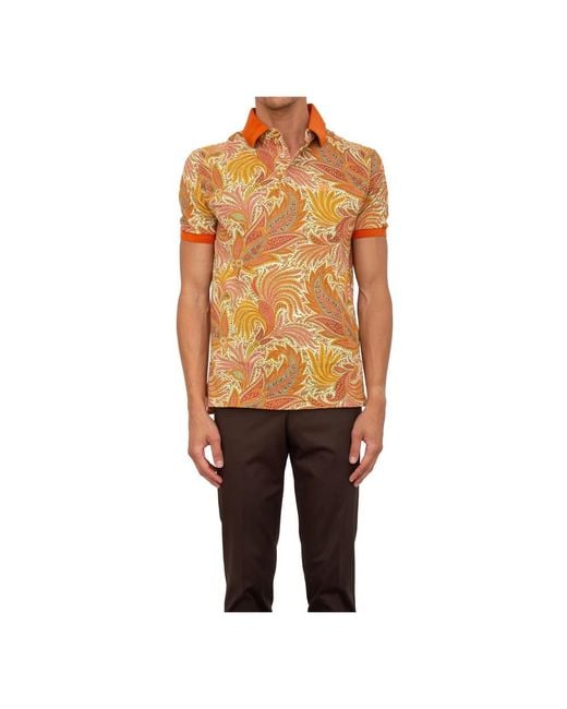 Etro Metallic Polo Shirts for men