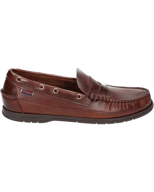Sebago Sloop Seahorse in Brown für Herren
