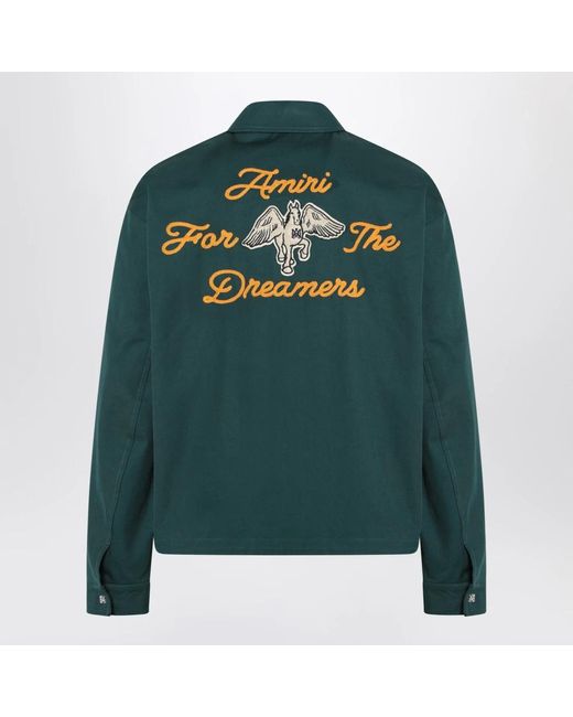 Amiri Camicia blusa leichte jacke,stilvolle bluse für frauen in Green für Herren