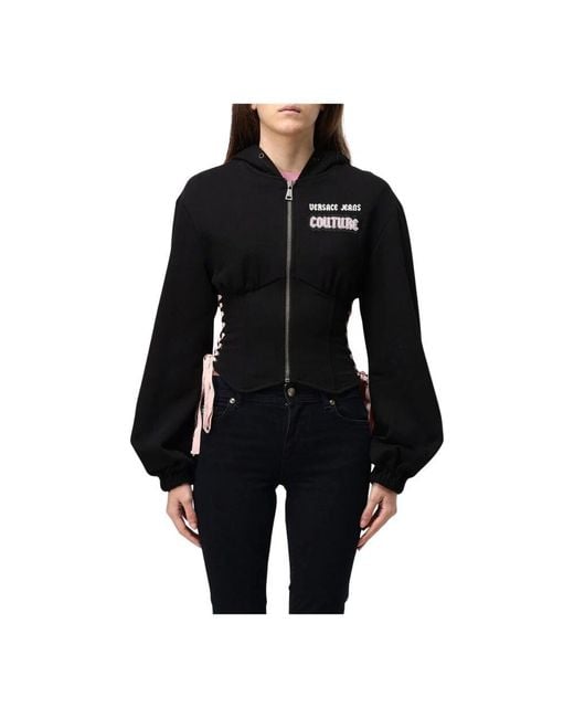 Zip-Throughs Versace Jeans Couture en coloris Black
