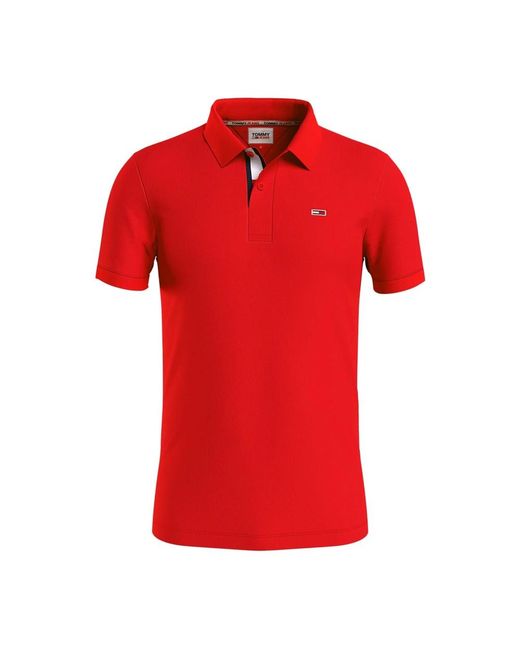 Tommy Hilfiger Red Polo Shirts for men