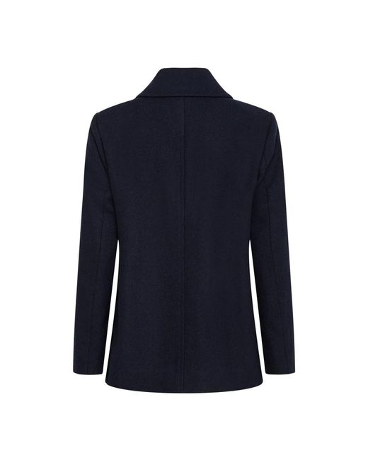 Part Two Jassen ,Blauw ,Donkerblauwe Klassieke Jas Met Slimme Knopen in het Blue