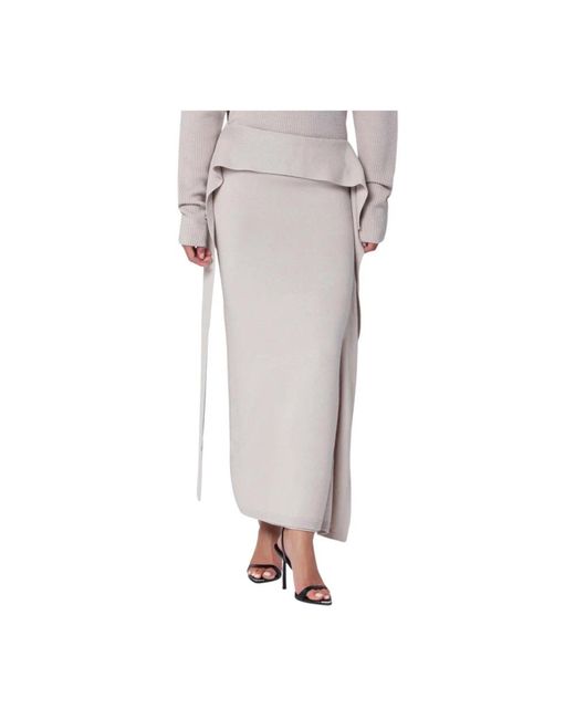 Entire studios Gray Maxi Skirts