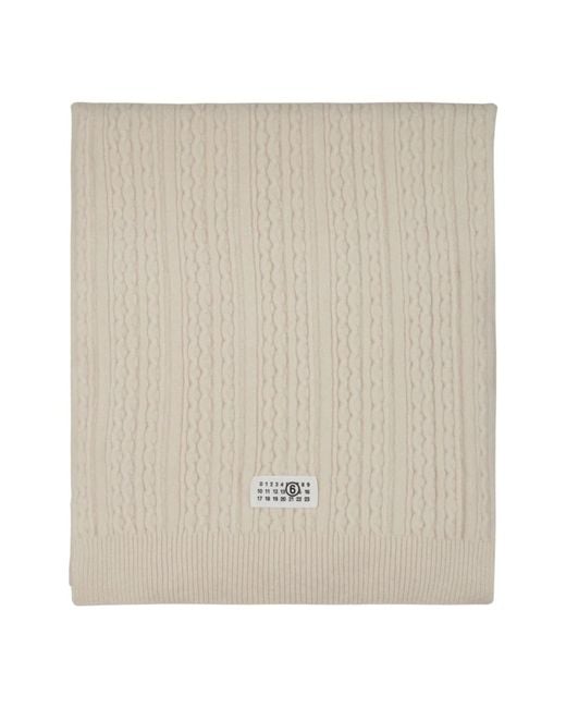 MM6 by Maison Margiela Natural Winter Scarves for men