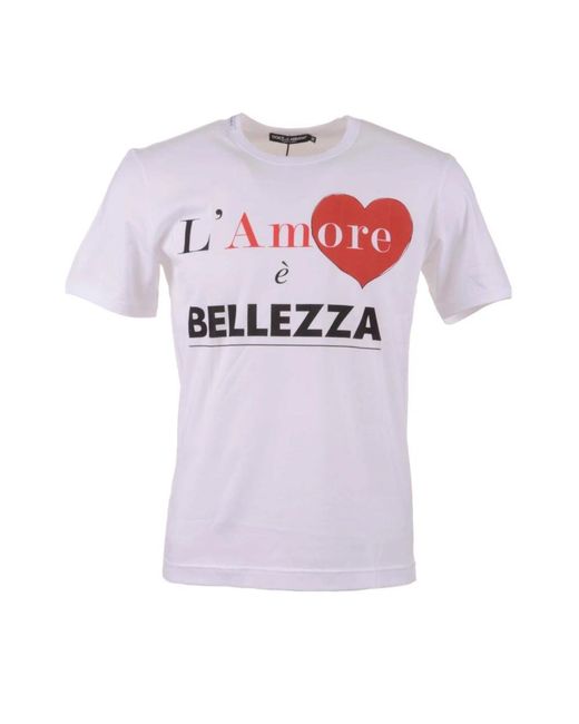 Dolce & Gabbana Pink T-Shirts for men