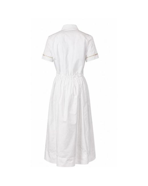 Fabiana Filippi White Midi Dresses
