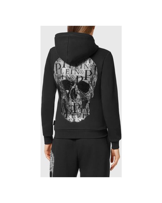 Philipp Plein Jumpsuits & Playsuits ,Zwart ,Katoen Tracksuit Top/Broeken Skull in het Black