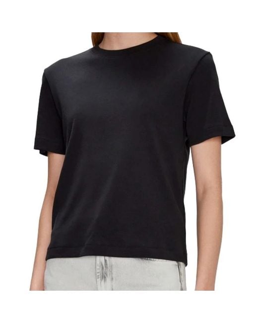 7 For All Mankind Black T-Shirts