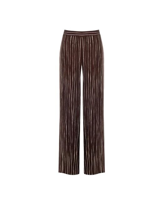 Rinascimento Brown Wide Trousers