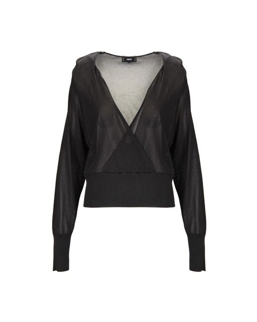 DSquared² Black Deep V-Ausschnitt Pullover