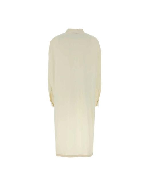 Alberta Ferretti Natural Shirt Dresses