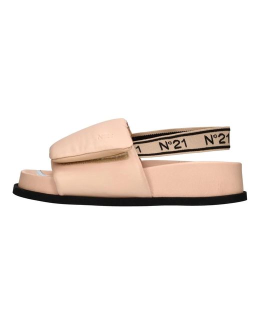 N°21 Pink Flat Sandals