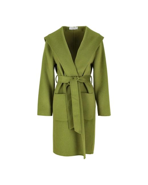 Kaos Green Belted Coats