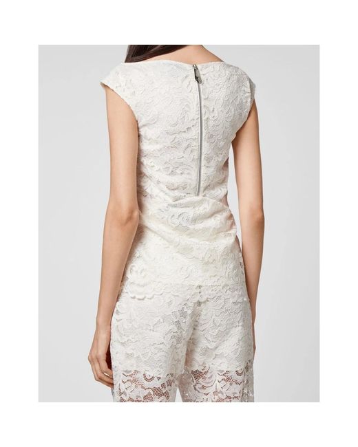 Philipp Plein Sleeveless Tops in het White