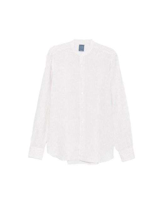 Barba Napoli White Casual Shirts for men