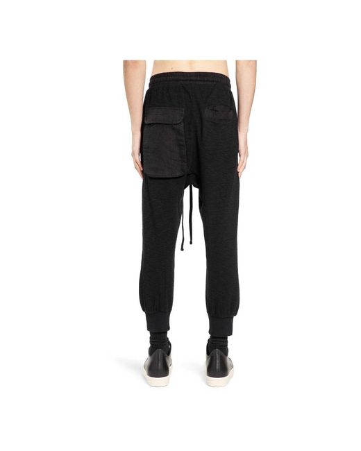 Thom Krom Black Sweatpants for men