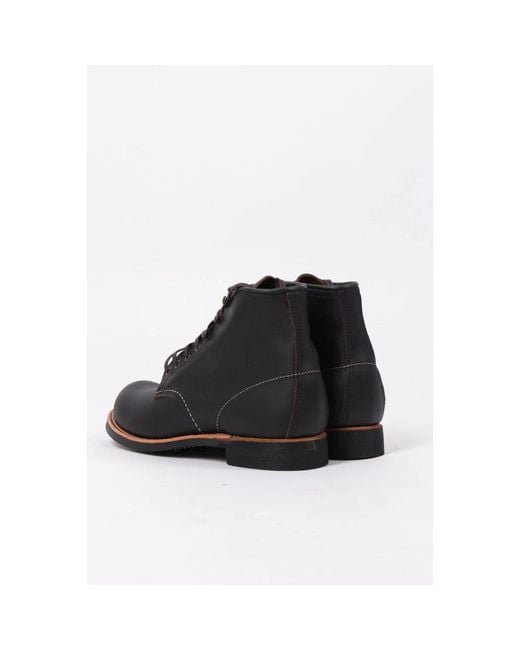 Red Wing Black Lace-Up Boots for men