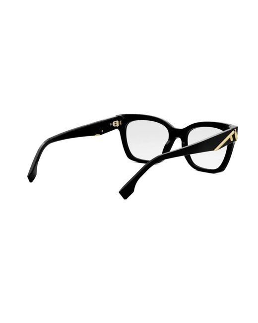 Fendi Black First Oval Optical Frame