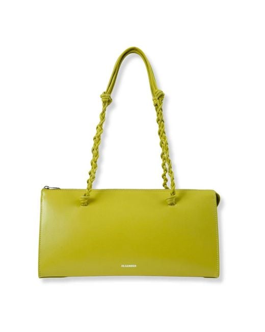 Jil Sander Yellow Shoulder Bags