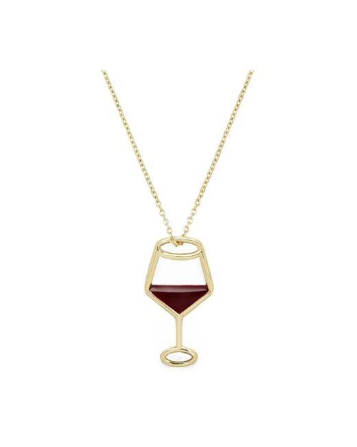 Aliita Metallic Vino Emaille-Halskette