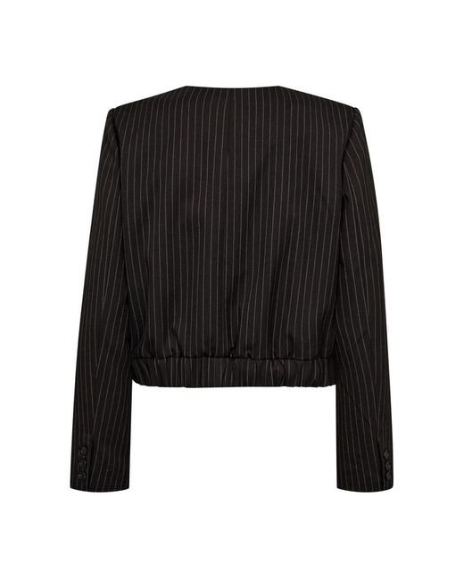 Light Jackets co'couture de color Black