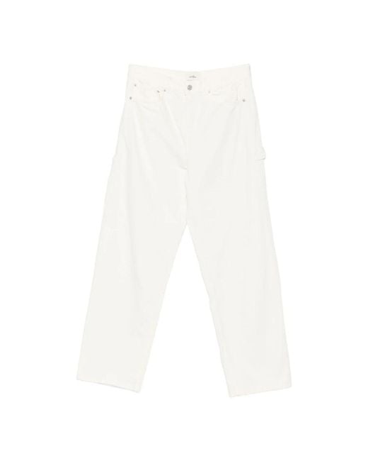 Les Deux White Straight Jeans for men