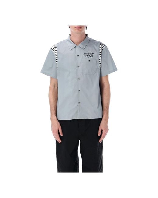 Short Sleeve Shirts Brain Dead de hombre de color Blue