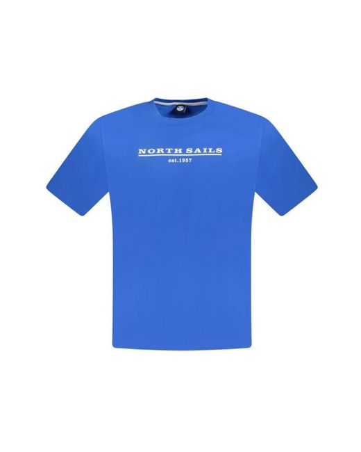 North Sails Blue T-Shirts for men