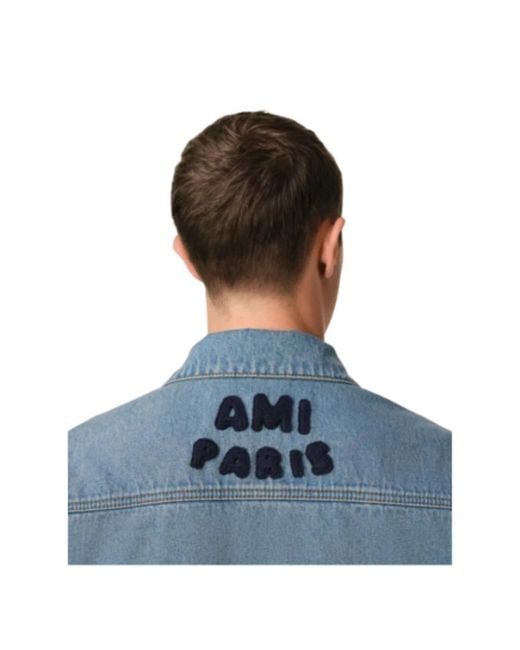 Denim Jackets di AMI in Blue da Uomo