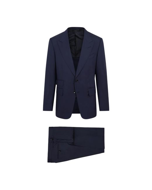 Tom Ford Blue Single Breasted Suits for men