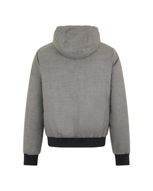 Moorer Gray Bomber Jackets for men