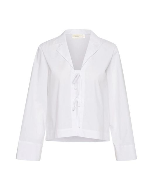 Inwear White Cropped shirt bluse