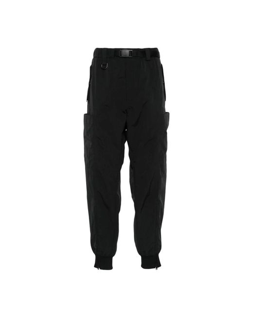 Y-3 Black Slim-Fit Trousers for men